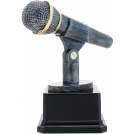 Trofeo microfono cm 14