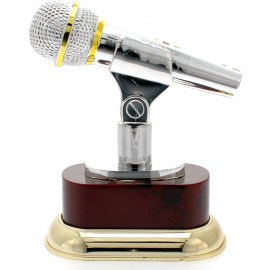 Trofeo microfono cm 19