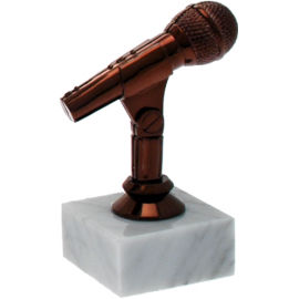 Trofeo microfono cm 13