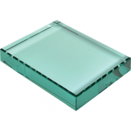 Fermacarte cristallo cm 16x10x2