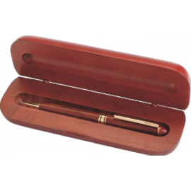 Penna sfera legno+box legno